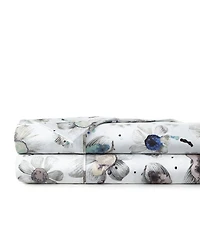Southshore Fine Linens Watercolor Symphony Luxury Cotton Sateen 4-Pc. Extra Deep Pocket Sheet Set