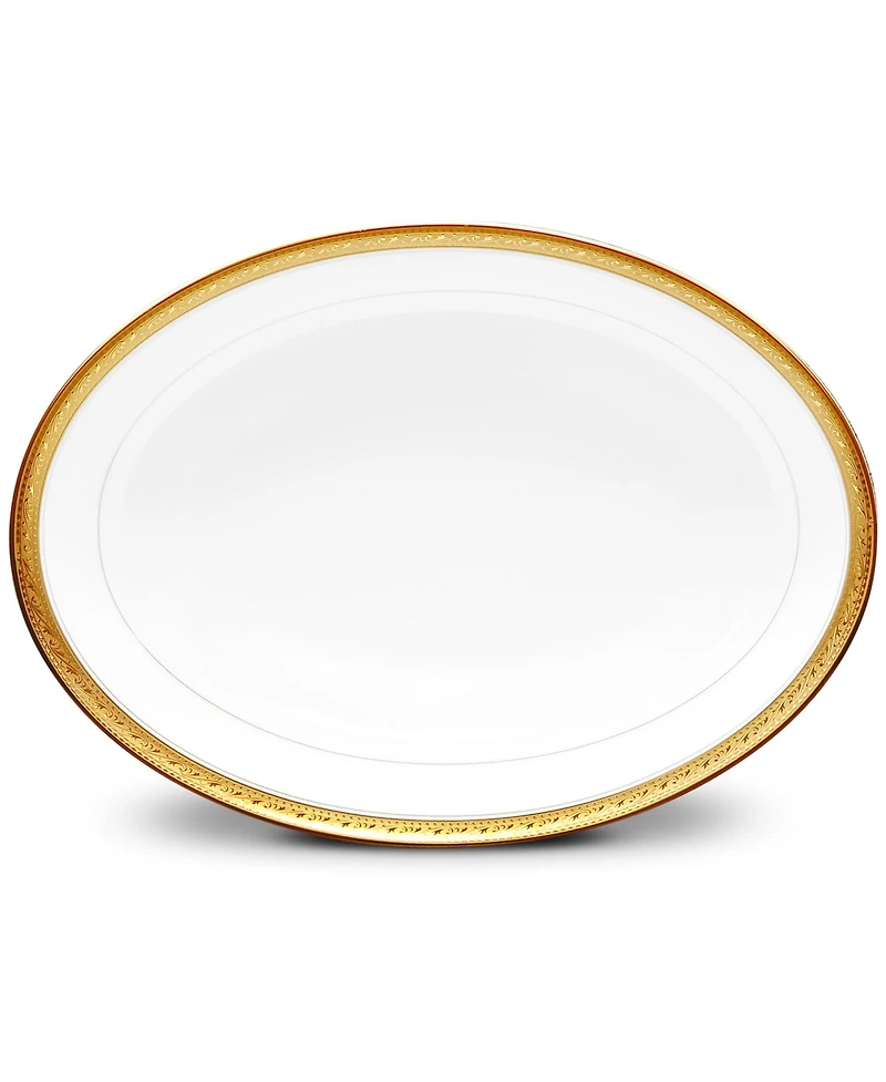 Noritake Crestwood Gold Oval Vegetable Bowl