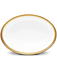 Noritake Crestwood Gold Oval Vegetable Bowl
