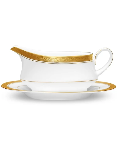 Noritake Crestwood Gold Gravy with Tray