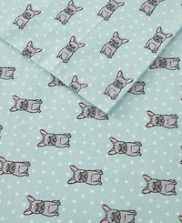 Madison Park Novelty Printed Cotton Flannel 4-Pc. Sheet Set, California King