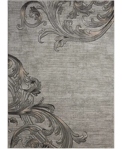 Long Street Looms Samuel SAM05 Slate 5'3" x 7'3" Area Rug
