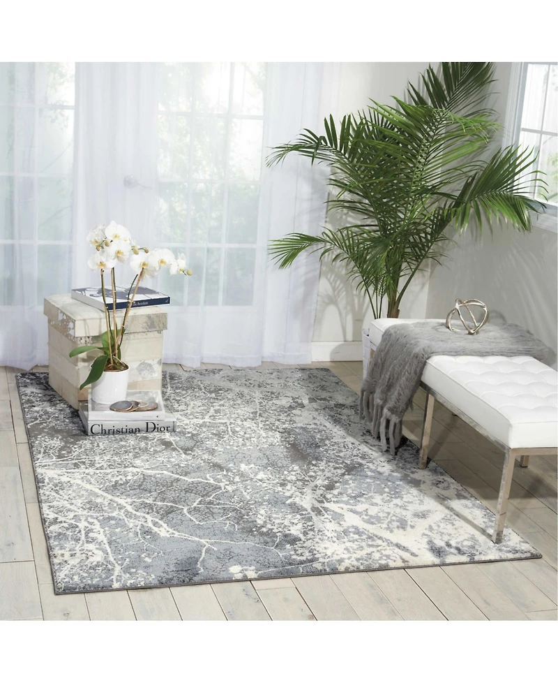 Long Street Looms Samuel SAM11 Gray 5'3" x 7'3" Area Rug