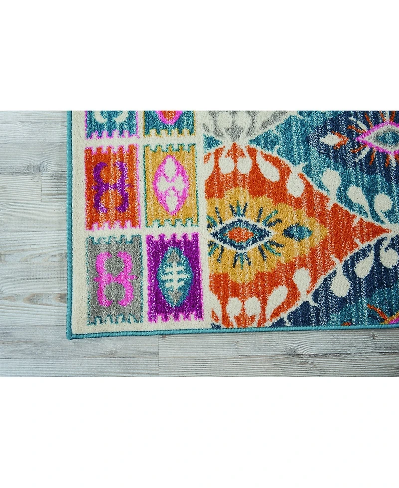 Long Street Looms Zeal ZEA02 Multi 8' x 10' Area Rug