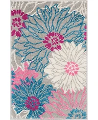 Long Street Looms Zeal ZEA17 Gray 1'10" x 2'10" Area Rug