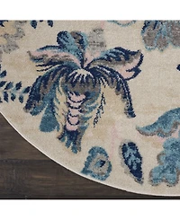 Long Street Looms Peace PEA02 5'3" Round Area Rug