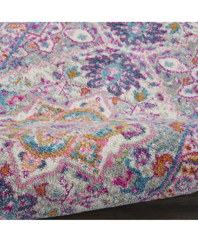 Long Street Looms Zeal ZEA20 Silver 1'10" x 2'10" Area Rug