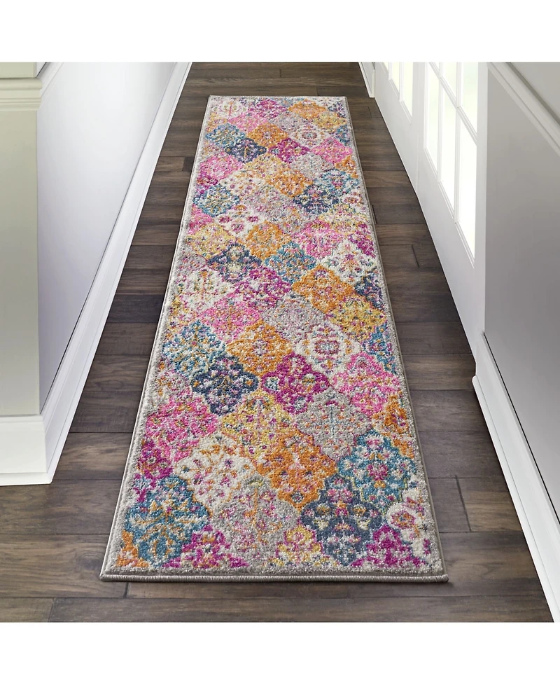 Long Street Looms Zeal ZEA21 Multi 2'2" x 7'6" Runner Rug