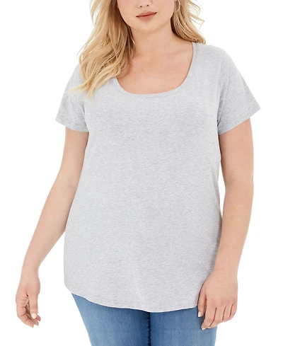 Aveto Trendy Plus Scoop-Neck T-Shirt