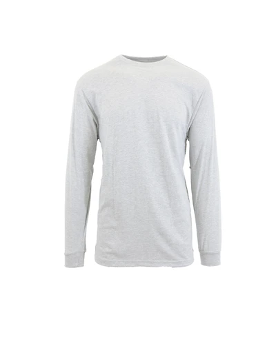 Galaxy By Harvic Men's Egyptian Cotton-Blend Long Sleeve Crew Neck Tee