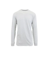 Galaxy By Harvic Men's Egyptian Cotton-Blend Long Sleeve Crew Neck Tee