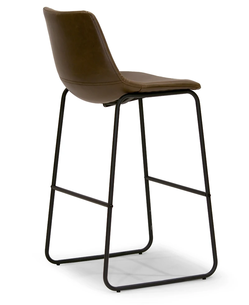 Glamour Home Set of 2 Adan Iron Frame Bar Stool