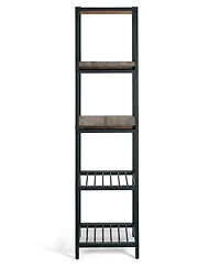 Glamour Home Ailis 57" Pine Wood Metal Frame Etagere Bookcase Shelf Media Center