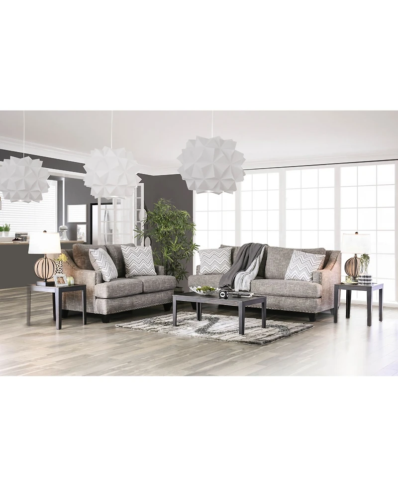 Furniture of America Corinda Upholstered Love Seat