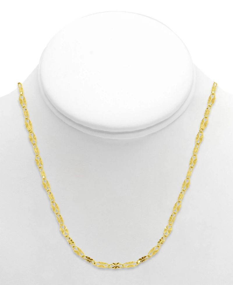 And Now This Mirror Link 18" Chain Necklace Silver-Plate or Gold Plate