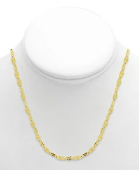 And Now This Mirror Link 18" Chain Necklace Silver-Plate or Gold Plate