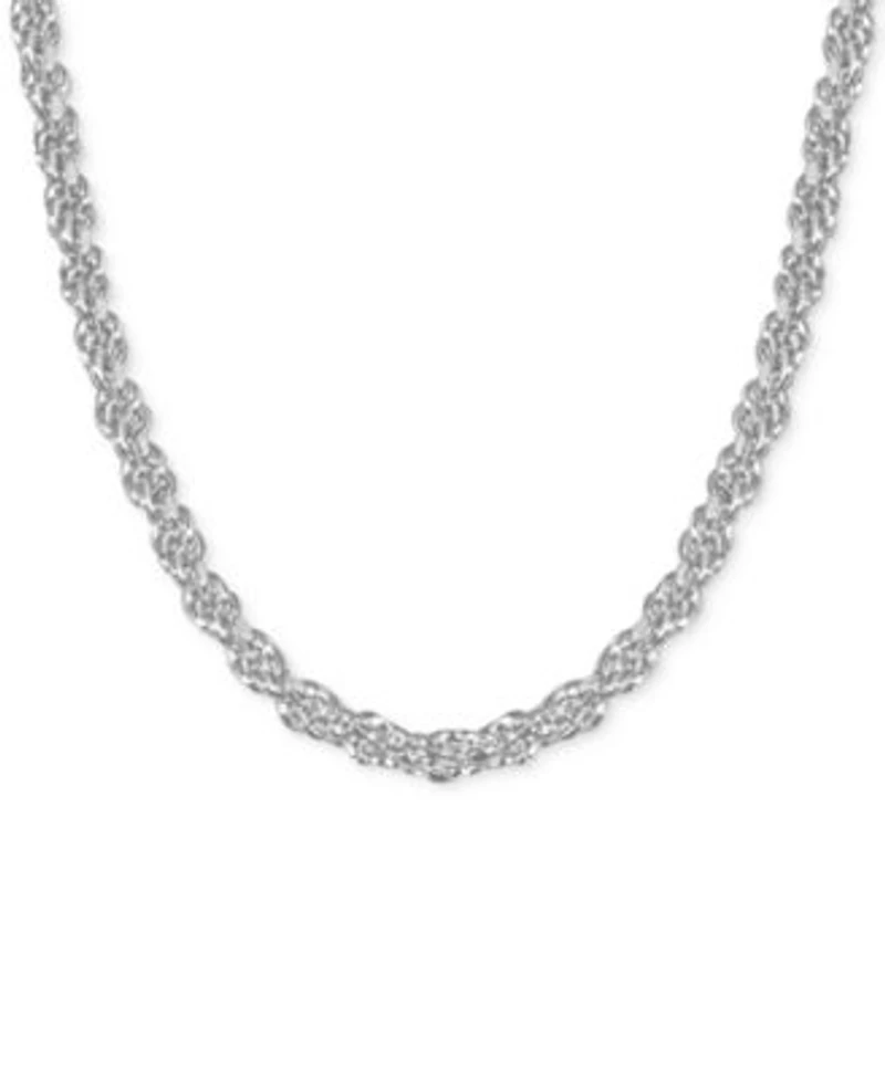 Now This Rope Link Chains In Gold Or Silver Plate In 18 Or 24
