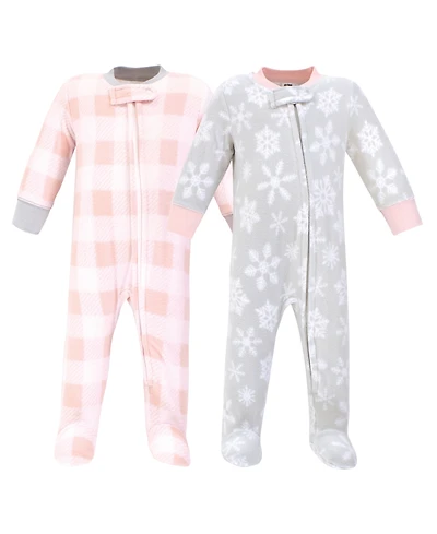 Hudson Baby Baby Girls Hudson Fleece Sleep and Play