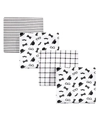 Little Treasure Baby Boy Cotton Flannel Receiving Blankets