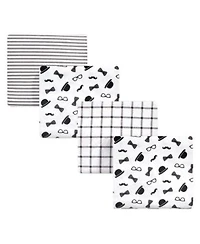 Little Treasure Boys Cozy Cotton Flannel Newborn Receiving Wraps