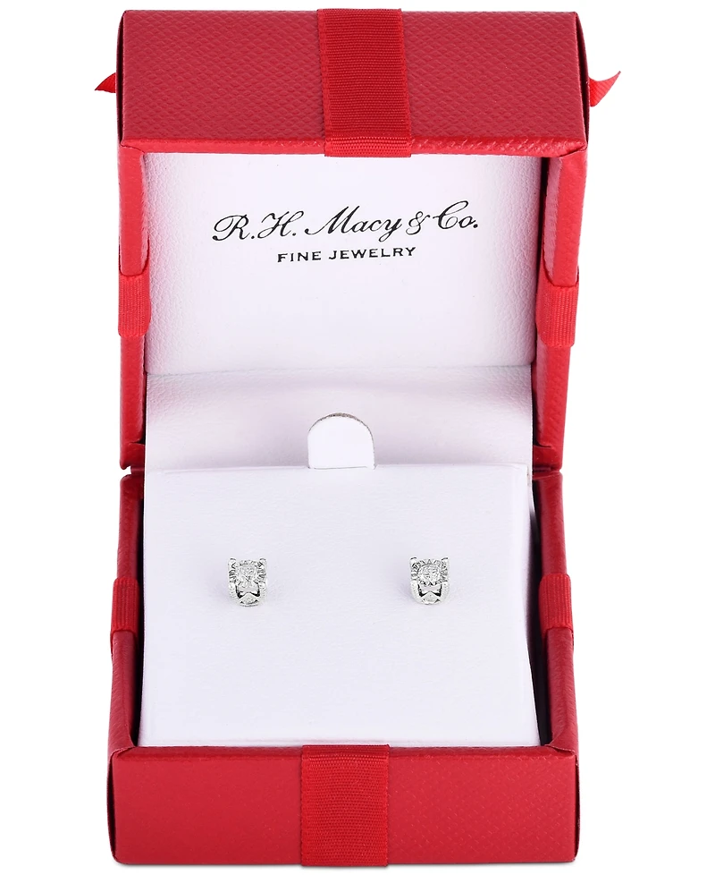 TruMiracle Diamond Stud Earrings (3/8 ct. t.w.) 14k White, Yellow, or Rose Gold