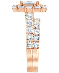 Certified Diamond Emerald Halo Bridal Set (4 ct. t.w.) 18k White, Yellow or Rose Gold