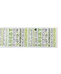 Design Imports St Patrick's Day Print Table Runner