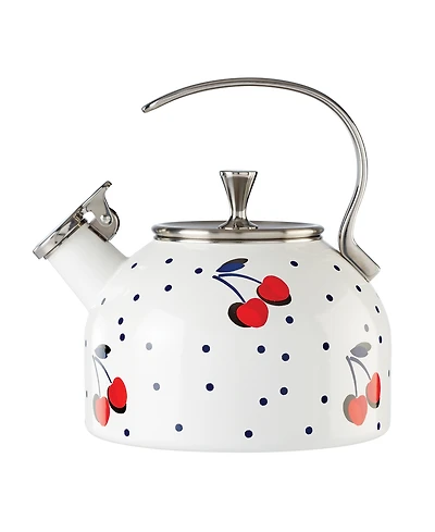 kate spade new york Vintage Cherry Dot Tea Kettle