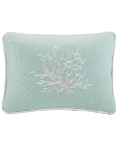 Harbor House Coastline Embroidered Decorative Pillow, 12" x 16"