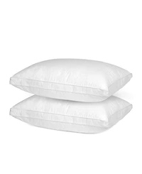 Maxi 100% Cotton Down Alternative Vacuum Packed Pillows – White (2 Pack)