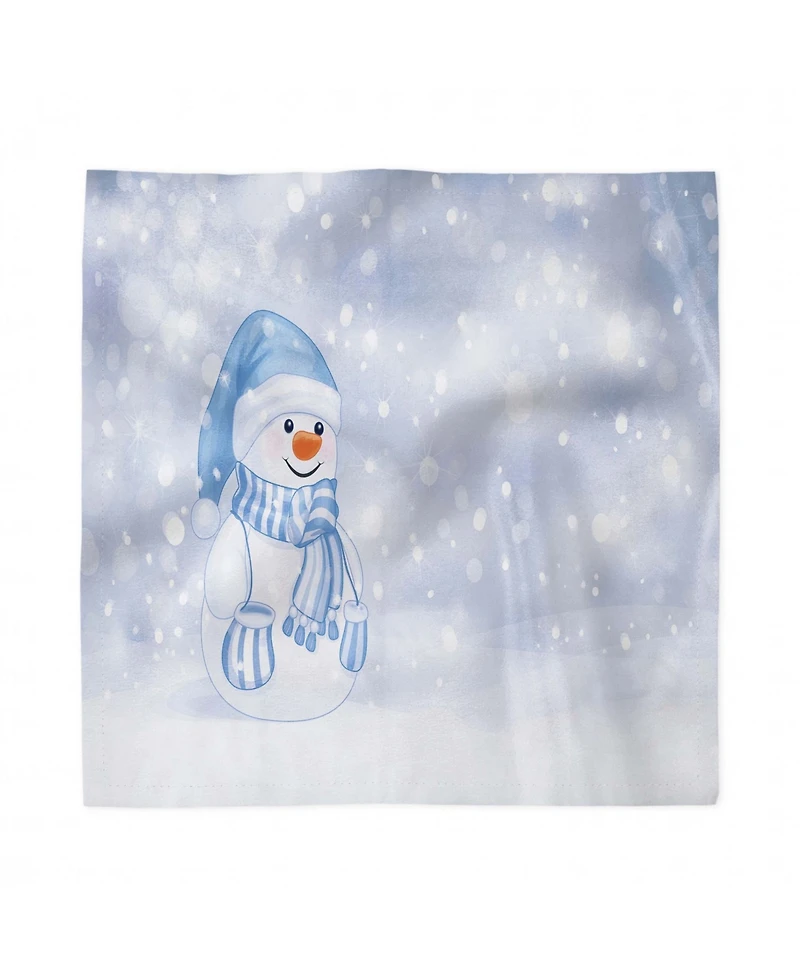 Ambesonne Winter Set of 4 Napkins, 18" x 18"
