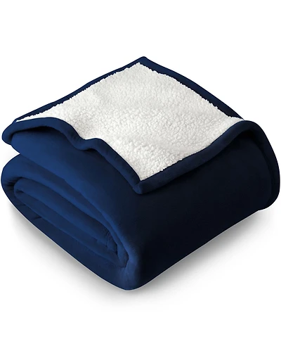 Bare Home Fleece Sherpa Full/Queen Blanket