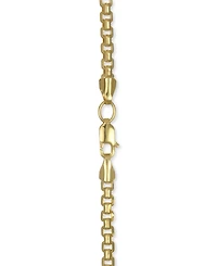 Rounded Box Link Chain Bracelet in 14k Gold