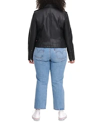 Levi's Plus Trendy Faux Leather Moto Jacket