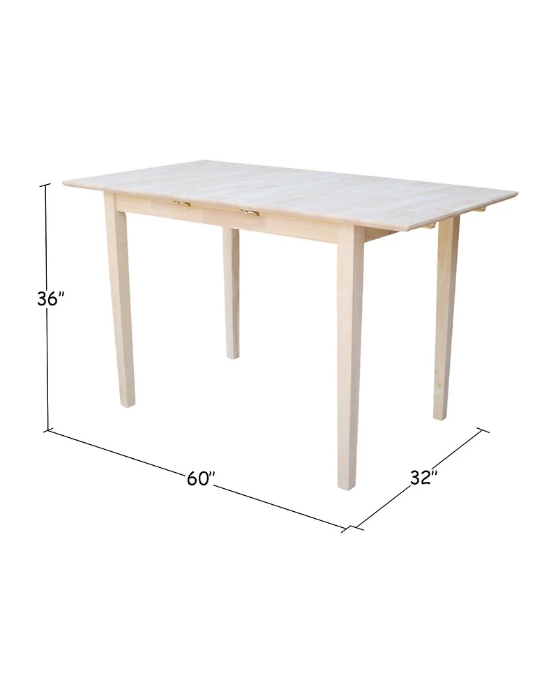 International Concepts Table with Butterfly Extension