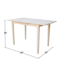 International Concepts Table with Butterfly Extension