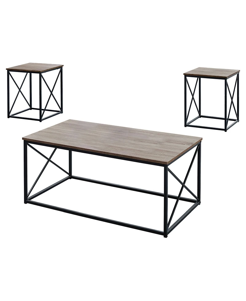 Monarch Specialties Table Set - 3 Piece Set