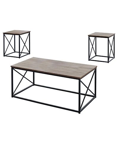 Monarch Specialties Table Set - 3 Piece Set