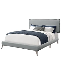 Monarch Specialties Bed - Queen Size Linen with Legs