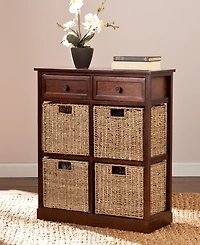 Southern Enterprises Caldwell 4-Basket Storage Chest