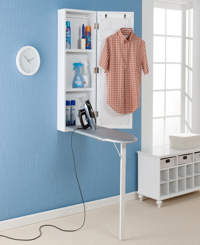 Southern Enterprises Clinton Wall Mount Ironing Center