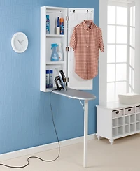 Southern Enterprises Clinton Wall Mount Ironing Center