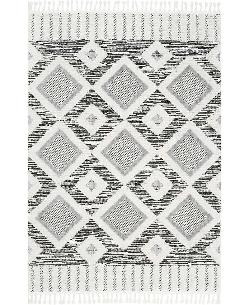nuLoom Lorden Theola Geometric High-Low 5'3" x 7'7" Area Rug