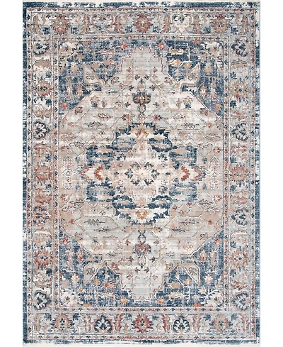 nuLoom Selina Kara Vintage-Inspired Gray 5'3" x 7'3" Area Rug