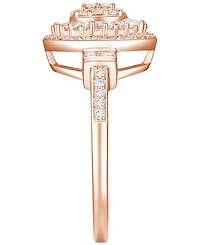 Diamond Oval Starburst Cluster Ring (1/2 ct. t.w.) 14k White, Yellow or Rose Gold