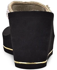Guess Women's Sarraly Eva Logo Wedge Sandals