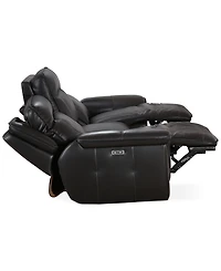 Lenardo 3-Pc. Leather Sofa with 2 Power Motion Recliners, Created for Macy's