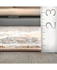 nuLoom Cyme Thea Medallion Beige 5' x 8' Area Rug