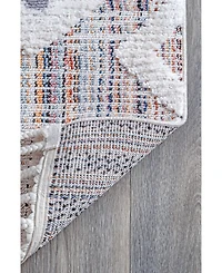 nuLoom Lorden Theola Geometric High-Low Pink 5'3" x 7'7" Area Rug