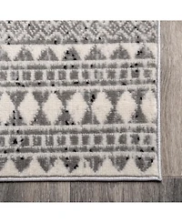 nuLoom Creek Striped Antonella Gray 5' x 8' Area Rug